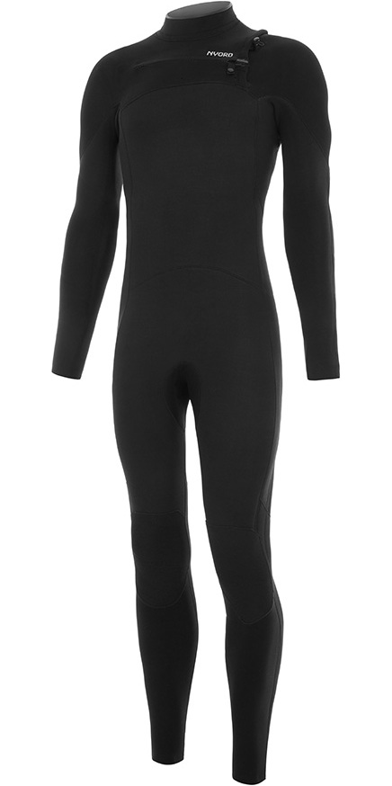 2025 Nyord Mens Furno Ultra Plus 5/4mm Chest Zip Wetsuit FUPM54001 - Black